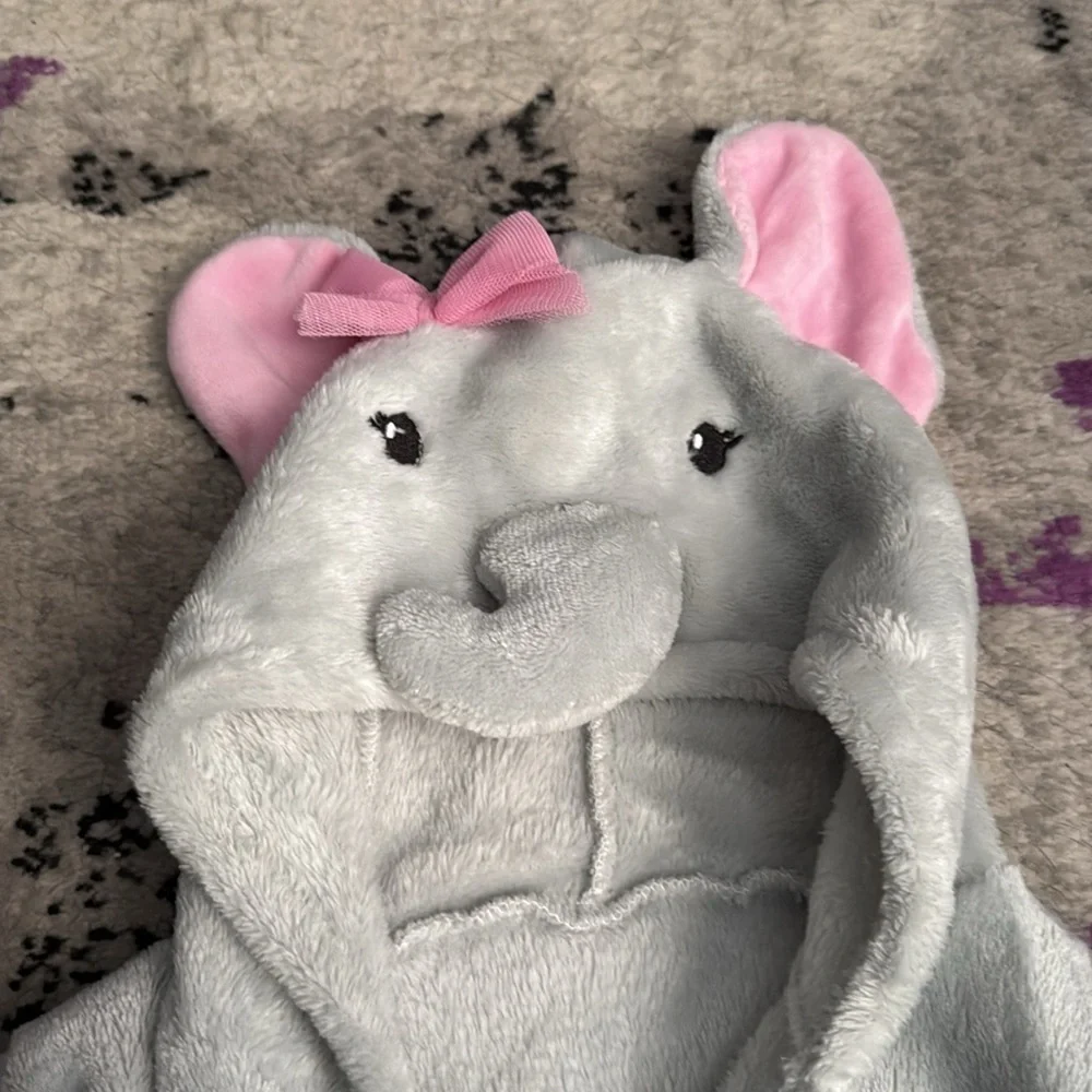 Hudson Baby Infant Pretty Elephant Bathrobe